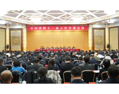 中国侨联十一届五次全委会议在京召开 庄守堃建言凝聚侨智侨力 共推“湾区标准”走向世界